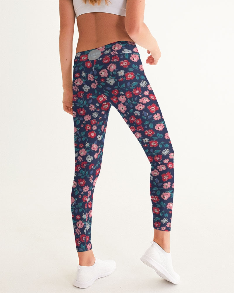 Midnight blue pretty glance.  Women's All-Over Print Yoga Pants