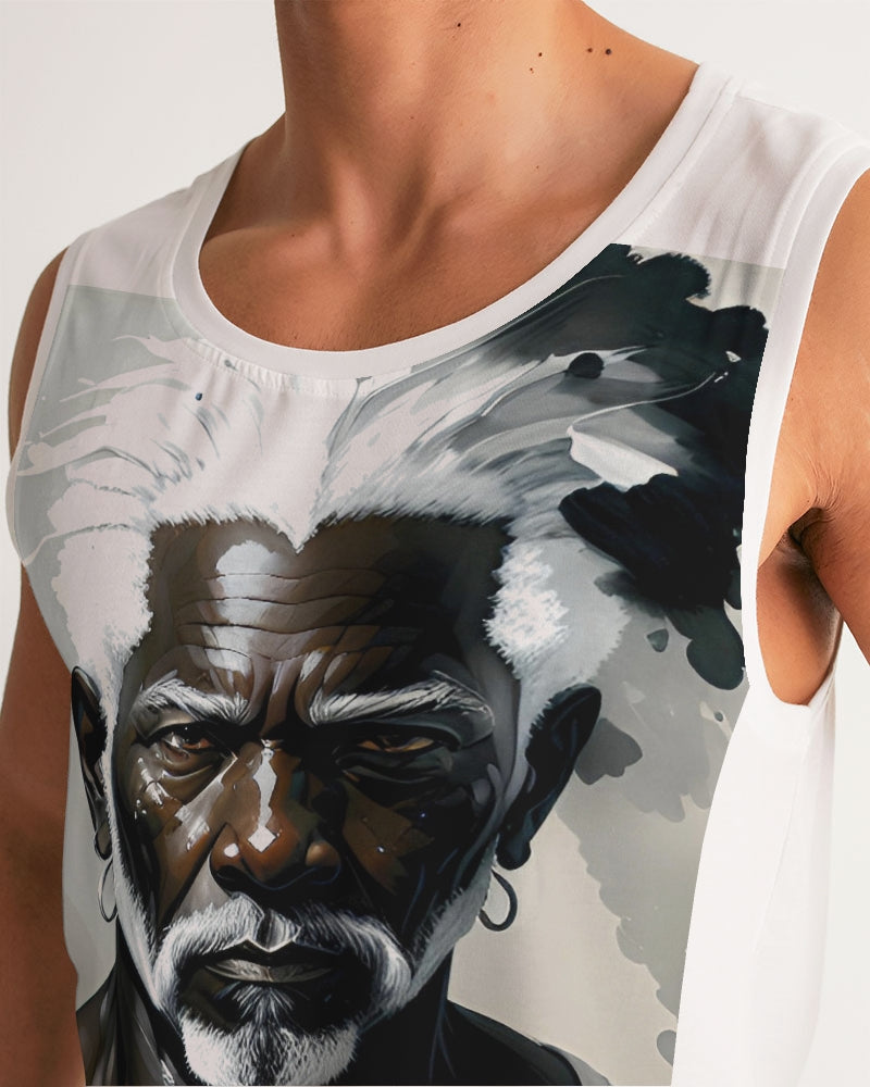 Black silver grey brother  Men's All-Over Print Sport Tank