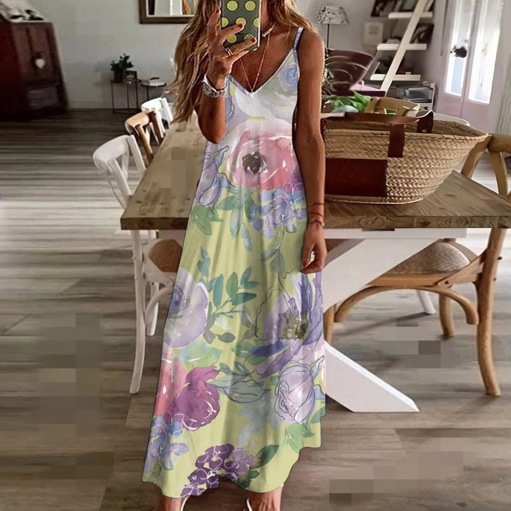 Sling Ankle Long Dress