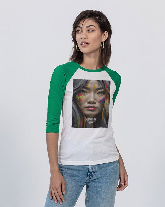 Asian Collection (Part 2 ) Unisex Three-Quarter Sleeve Baseball Tee | Bella + Canvas