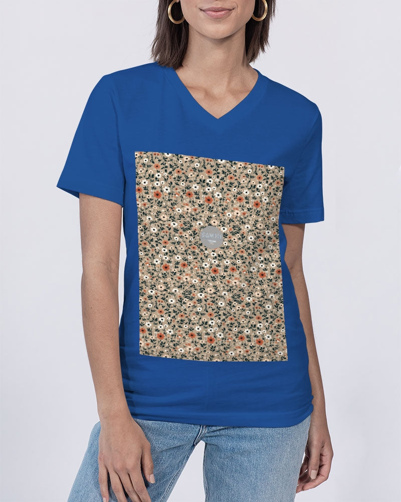 Busy and pretty Unisex Jersey V-Neck Tee | Bella + Canvas