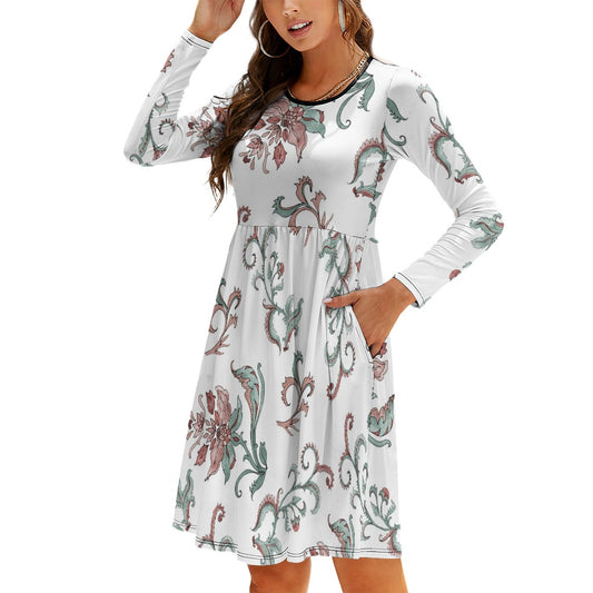 Round neck baggy dress