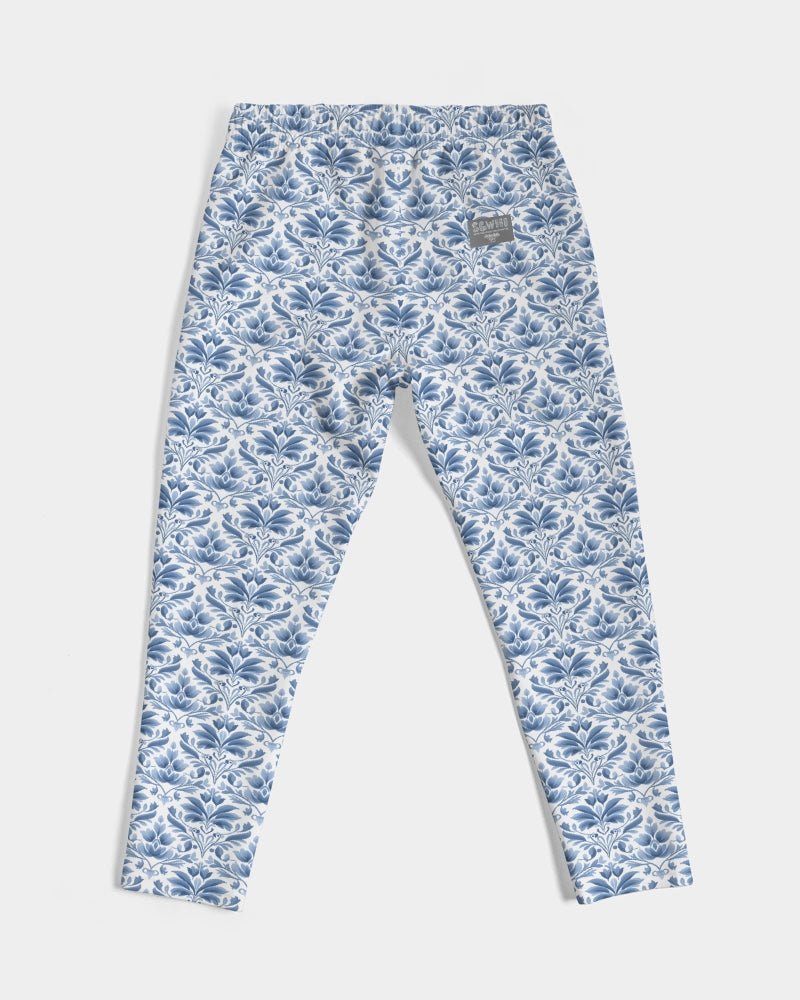 light blue Royal patten  Men's All-Over Print Joggers