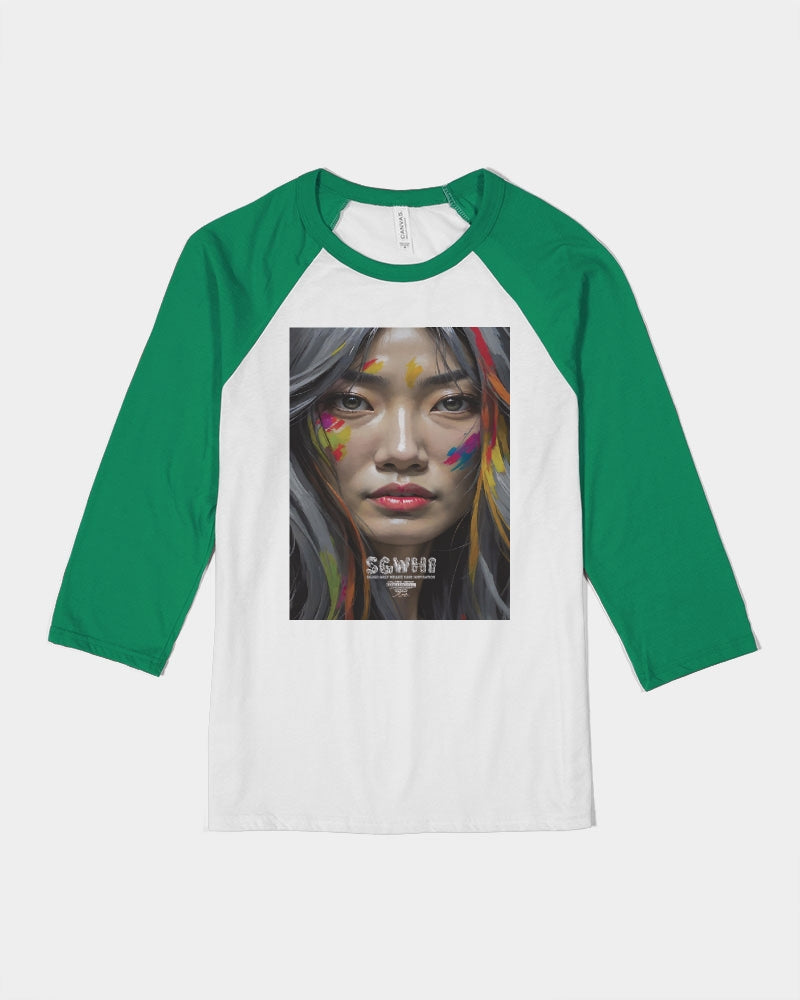 Asian Collection (Part 2 ) Unisex Three-Quarter Sleeve Baseball Tee | Bella + Canvas