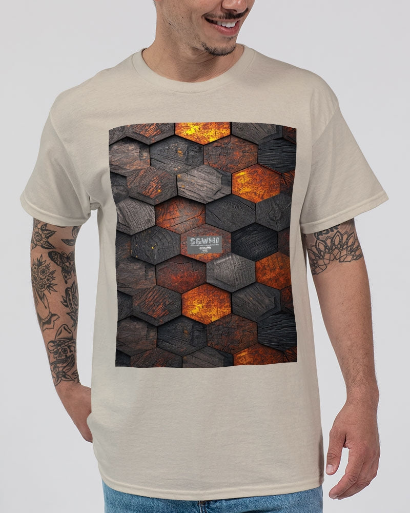 Cool stone hexagon patten 3D Unisex Ultra Cotton T-Shirt | Gildan