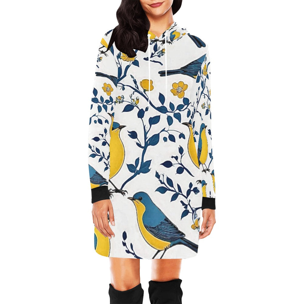 Women's All Over Print Hoodie Mini Dress (H27)