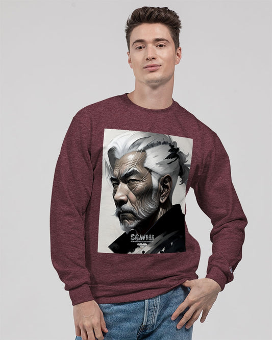 Handsome Asian brother pink painted portrait Unisex Sweatshirt | Champion