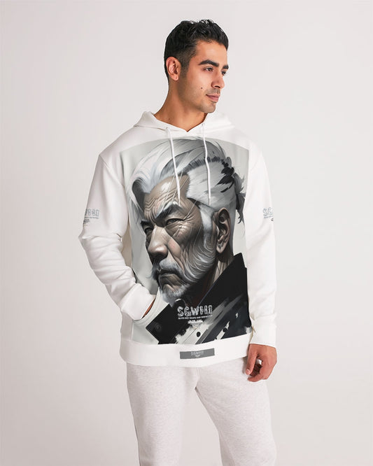 Handsome Asian brother pink painted portrait Men's All-Over Print Hoodie