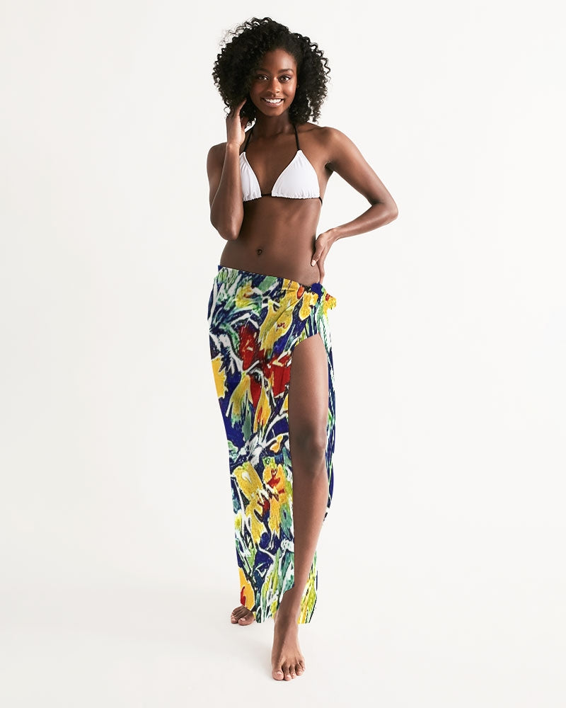 Painted floor design All-Over Print Swim Cover Up