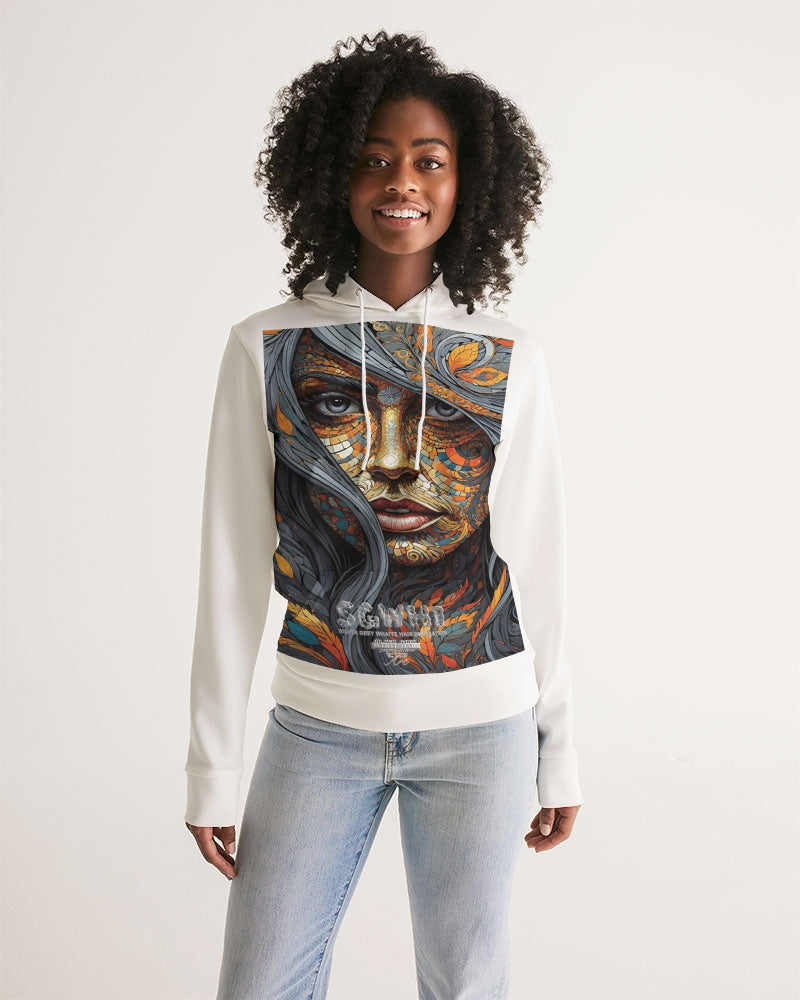 Beautiful Mosaic White Sister  Women's All-Over Print Hoodie