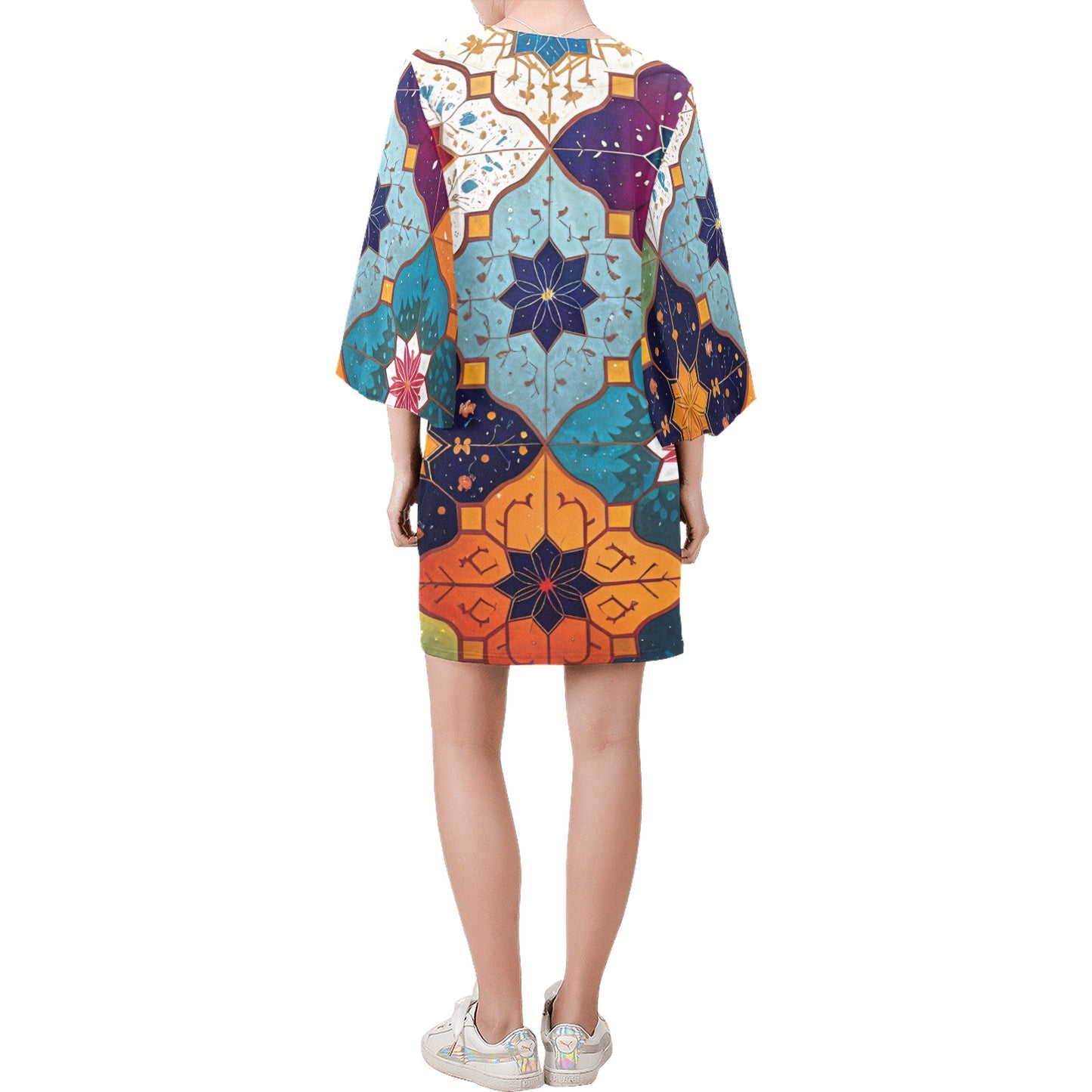 Women's Bell Sleeve Dress (Model D52)