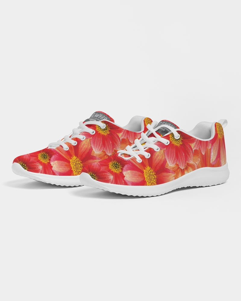 Beautiful blood orange flower design Women's Athletic Shoe