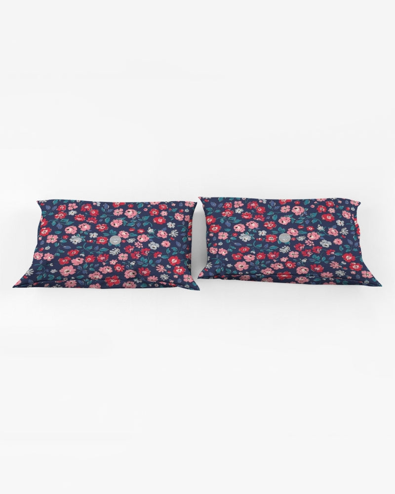 Midnight blue pretty glance.  Queen Pillow Case