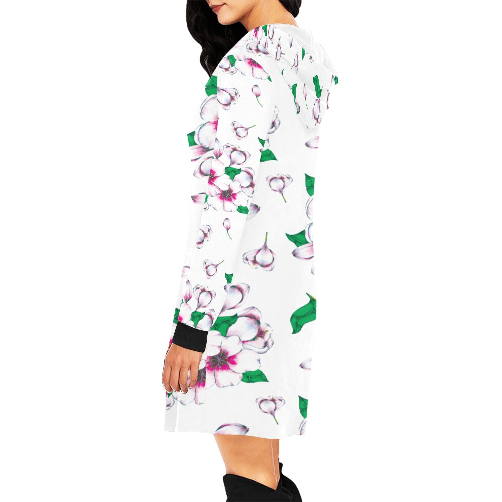 Women's All Over Print Hoodie Mini Dress (H27)