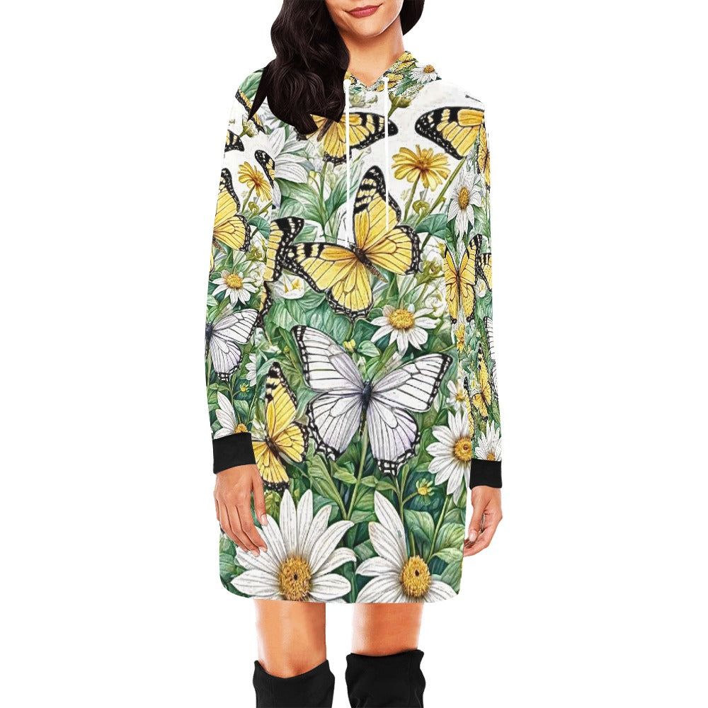 Women's All Over Print Hoodie Mini Dress (H27)