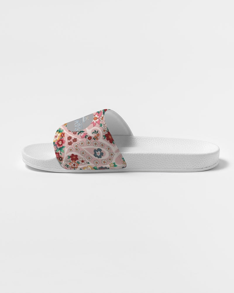 Pink abstract Pretty Sisters Women's Slide Sandal