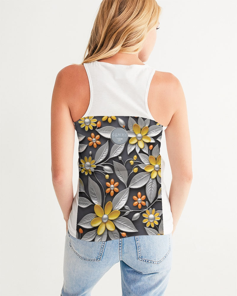 Sweet Silver Yellow Flower Grey Hair sister.[Part three] Women's All-Over Print Tank