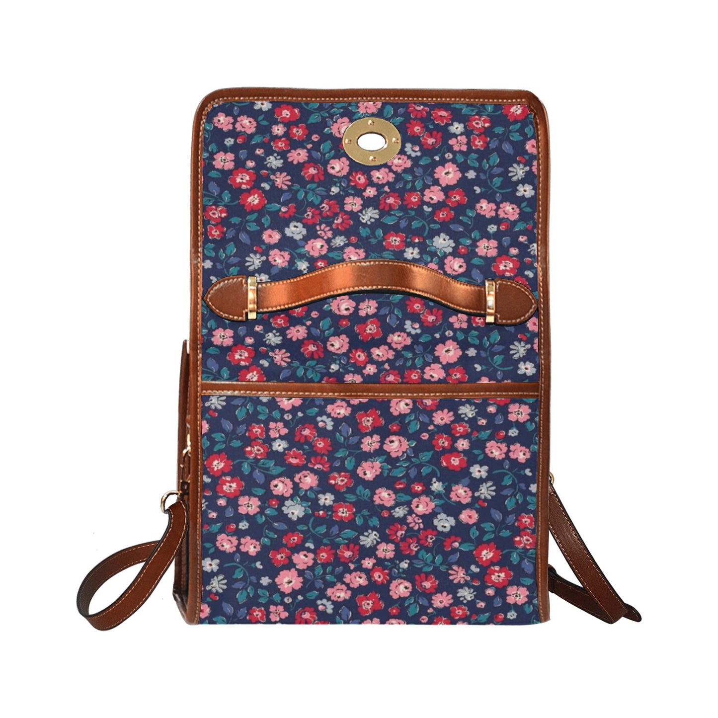 Waterproof Canvas Bag-Brown (All Over Print) (1641)