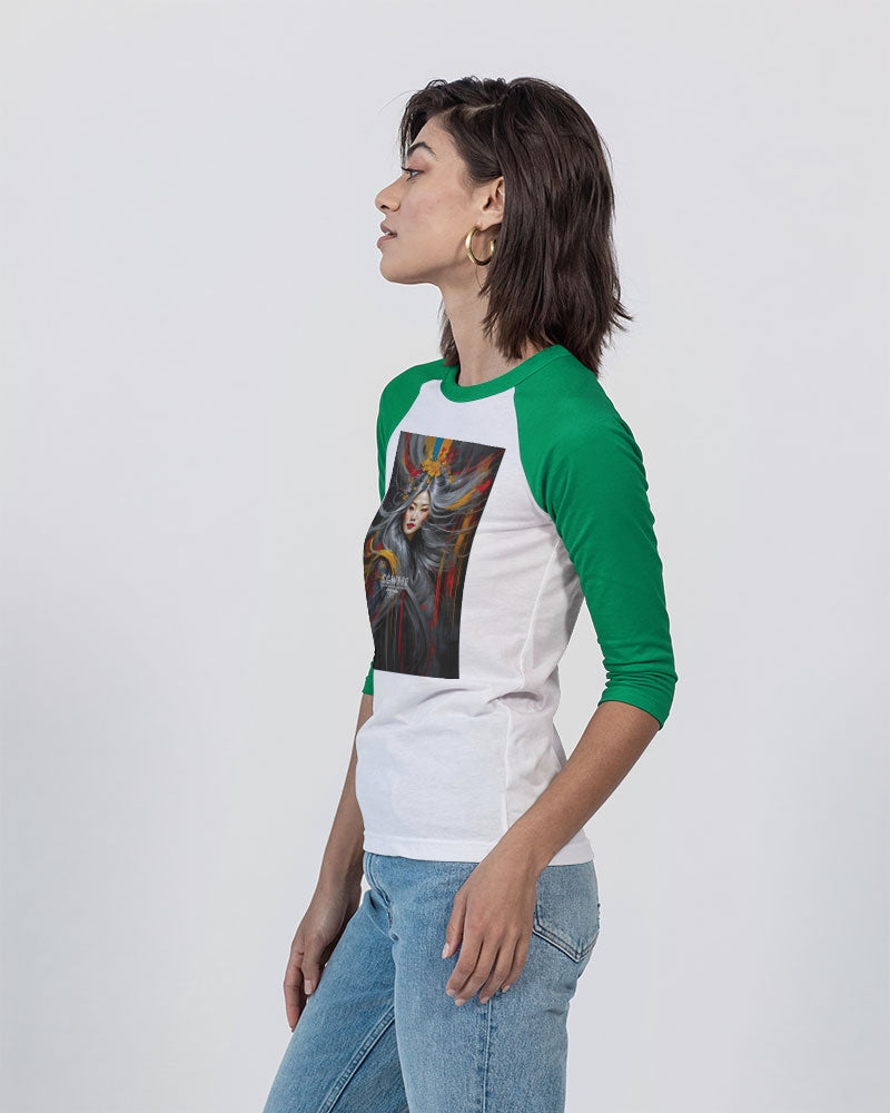 Asian collection [Part 1] Unisex Three-Quarter Sleeve Baseball Tee | Bella + Canvas