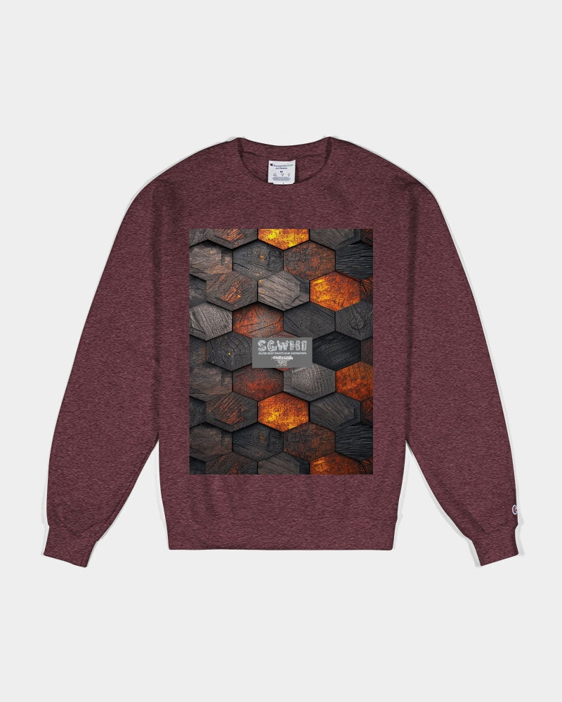 Cool stone hexagon patten 3D Unisex Sweatshirt | Champion