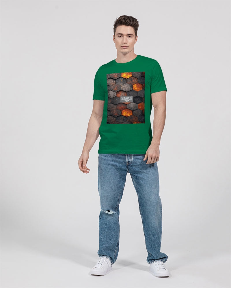 Cool stone hexagon patten 3D Unisex Jersey Tee | Bella + Canvas