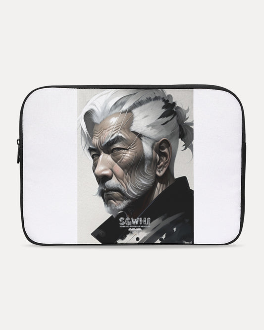 Handsome Asian brother pink painted portrait Laptop Sleeve