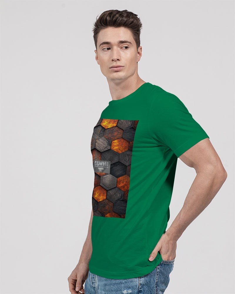 Cool stone hexagon patten 3D Unisex Jersey Tee | Bella + Canvas