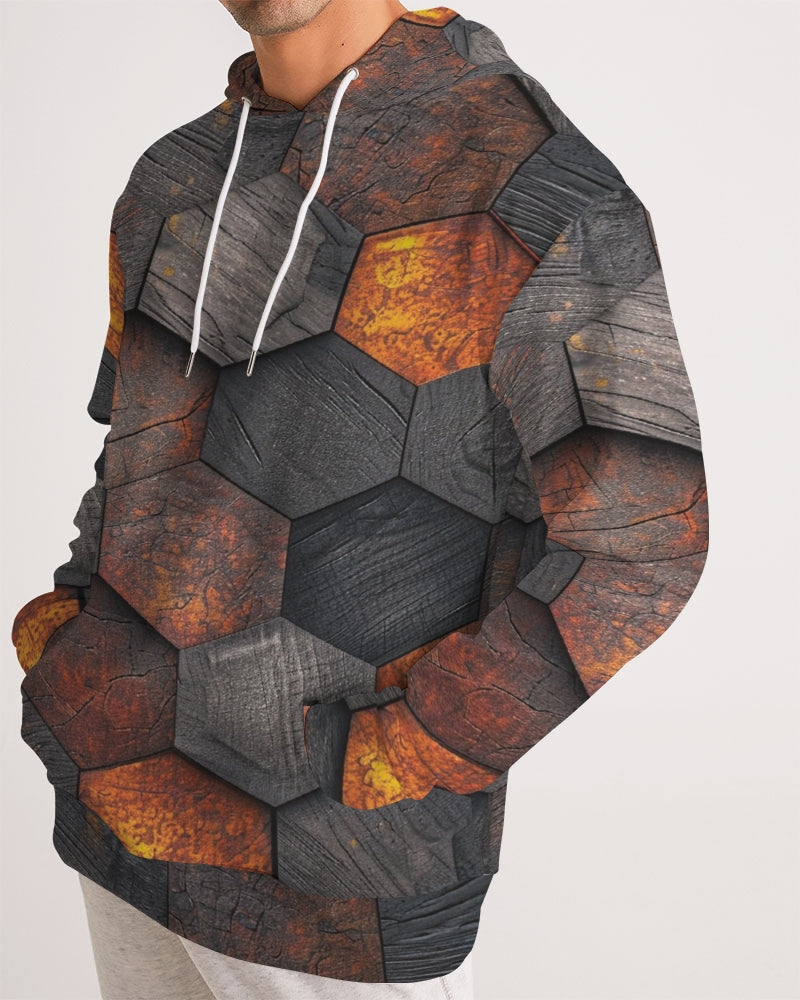 Cool stone hexagon patten 3D Men's All-Over Print Hoodie