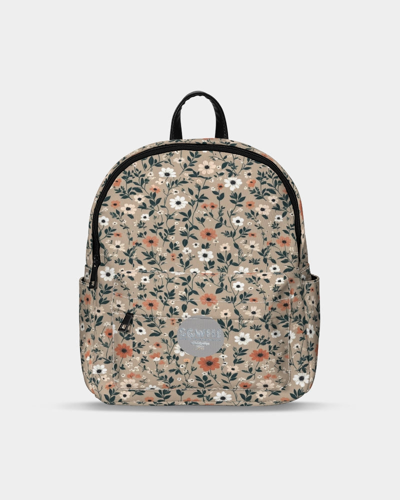 Busy and pretty Mini Canvas Backpack