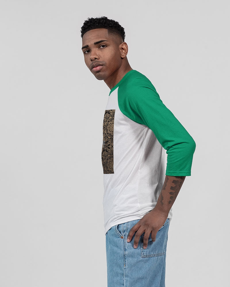 Man of Elegance Unisex Three-Quarter Sleeve Baseball Tee | Bella + Canvas