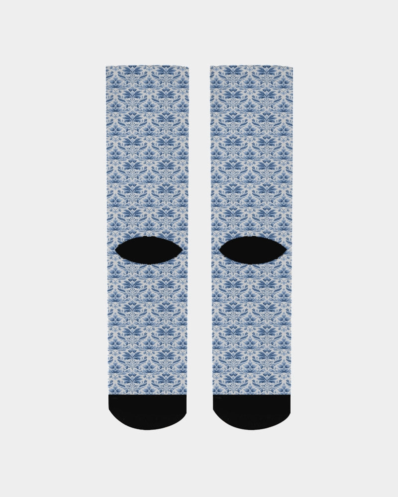 light blue Royal patten  Men's Socks