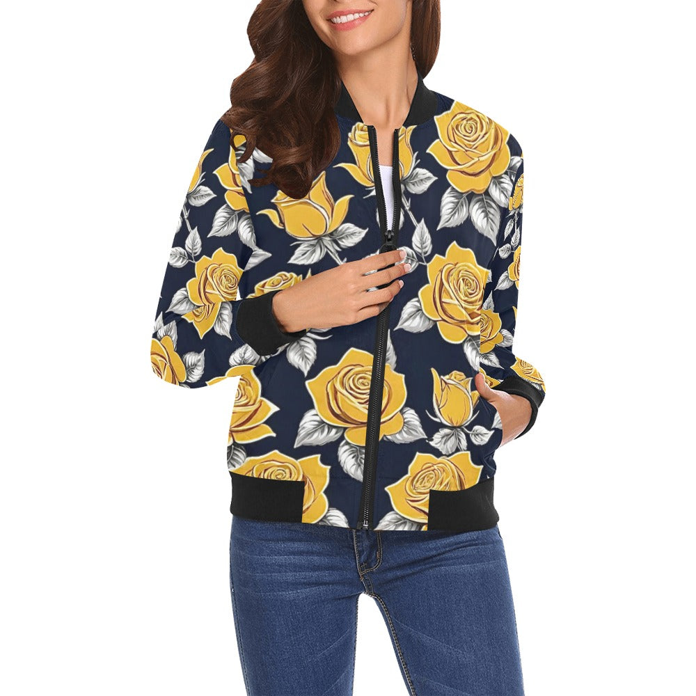 All Over Print Bomber Jacket for Women ( H19)