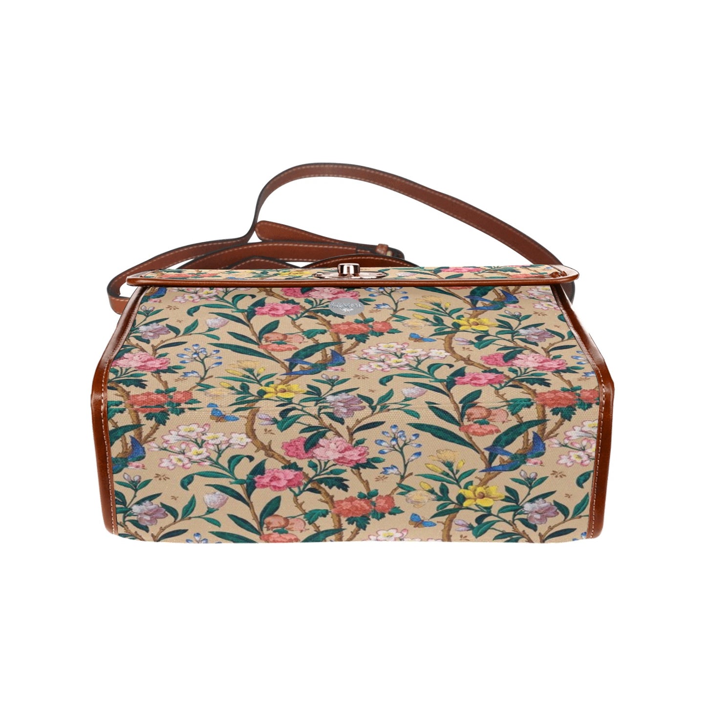 Waterproof Canvas Bag-Brown (All Over Print) (1641)