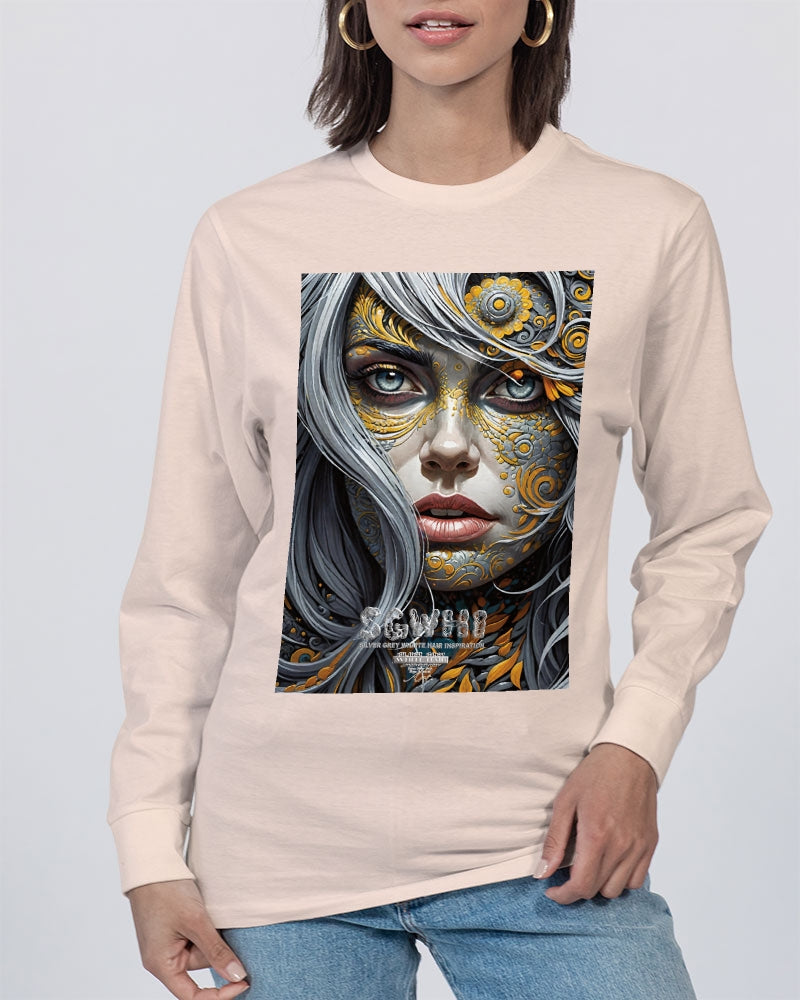 Sweet Silver Yellow Flower Grey Hair sister.[Part three] Unisex Long Sleeve Tee | Lane Seven