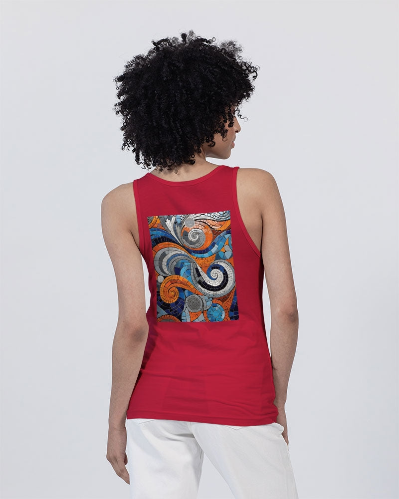 Beautiful Mosaic White Sister  Unisex Jersey Tank | Bella + Canvas