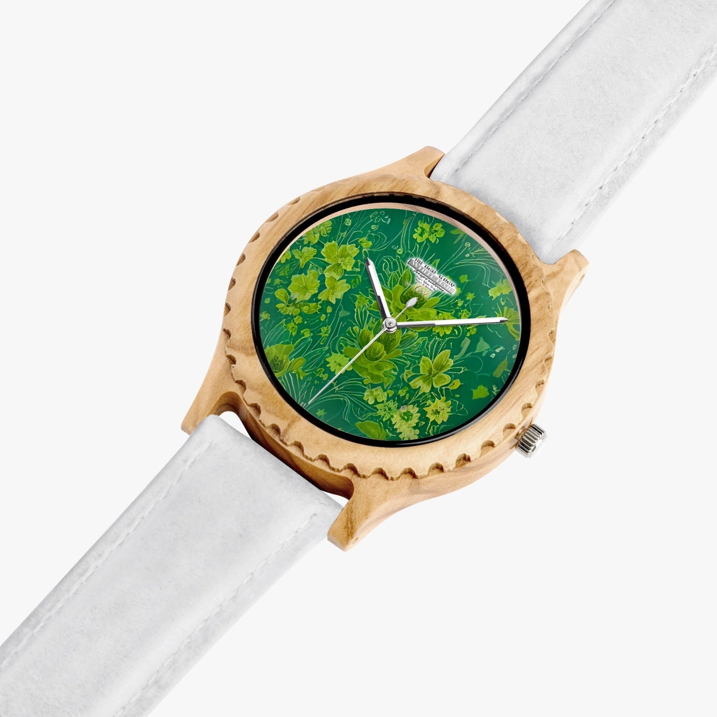 Italian Olive Lumber Wooden Watch - Leather Strap