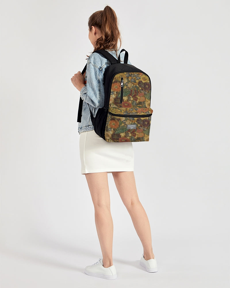 Autumn play Duo-Zip Front Canvas Backpack