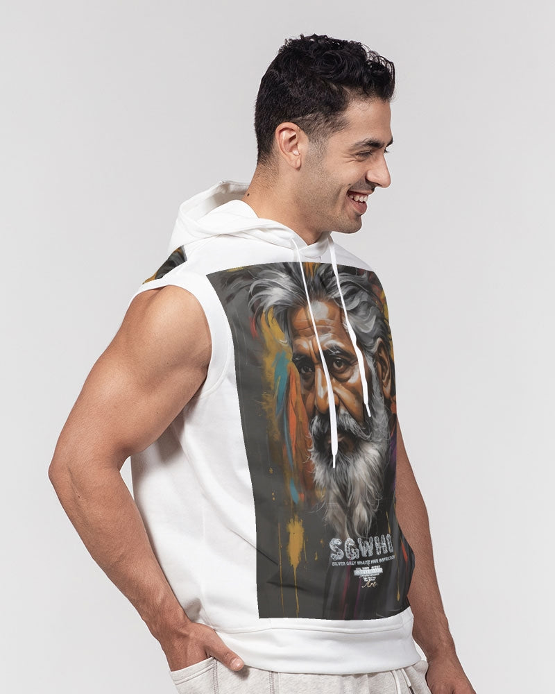 South Asian Knight Men's All-Over Print Heavyweight Sleeveless Hoodie