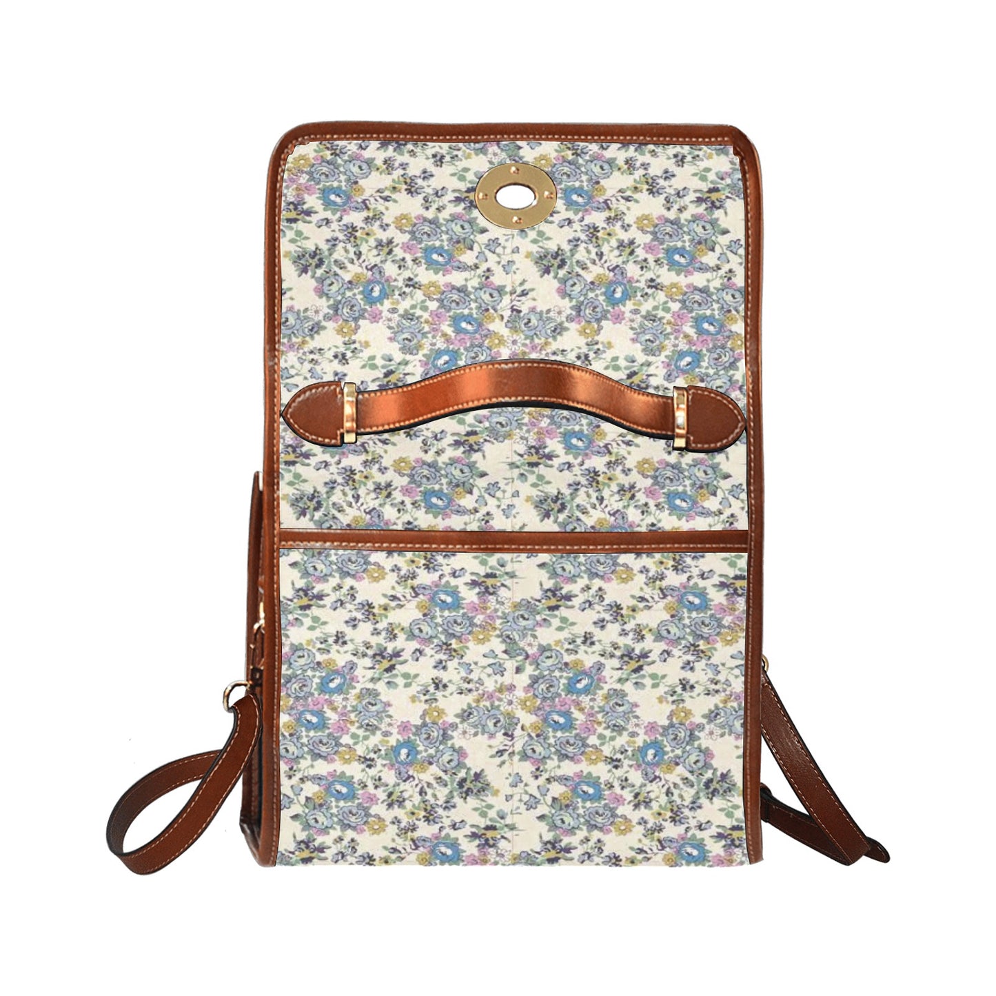 Waterproof Canvas Bag-Brown (All Over Print) (1641)