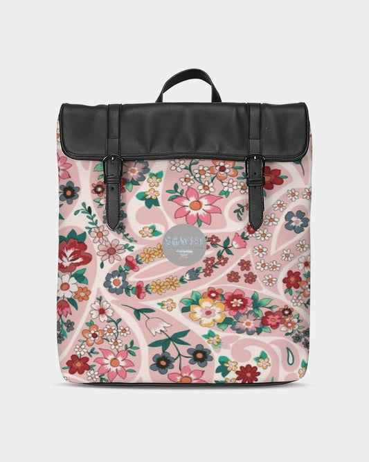 Pink abstract Pretty Sisters Casual Flap Backpack