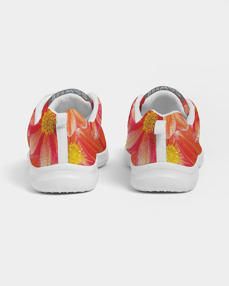 Beautiful blood orange flower design Women's Athletic Shoe