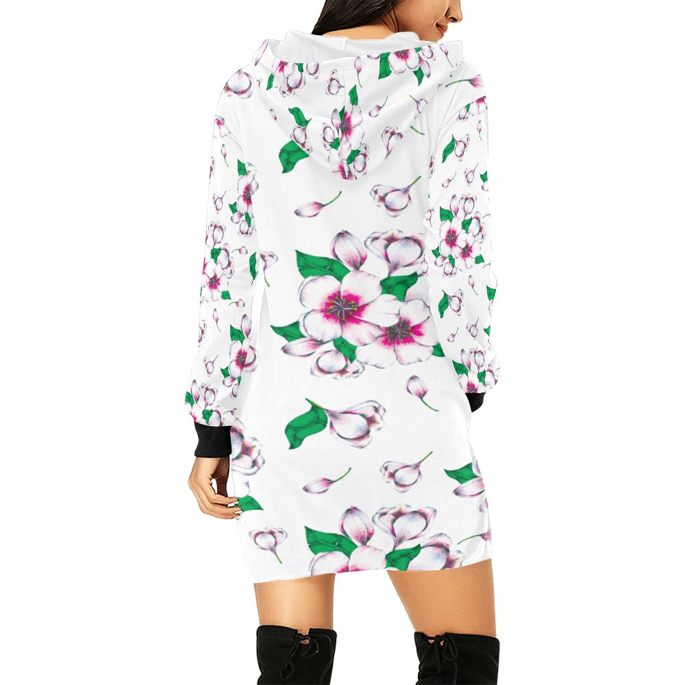 Women's All Over Print Hoodie Mini Dress (H27)