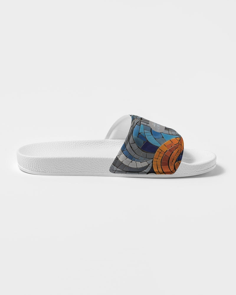 Beautiful Mosaic White Sister  Men's Slide Sandal