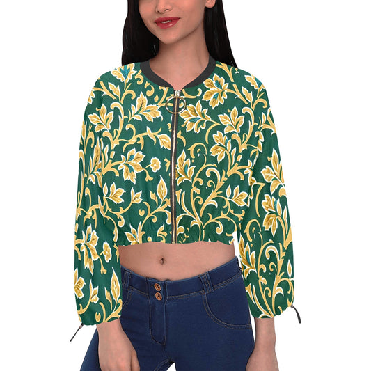 Women's Chiffon Cropped Jacket (Model H30)