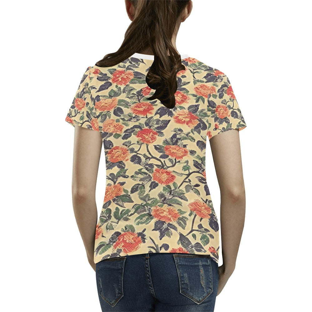 Women's All Over Print T-shirt (USA Size) (T40)