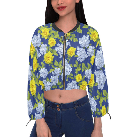 Women's Chiffon Cropped Jacket (Model H30)