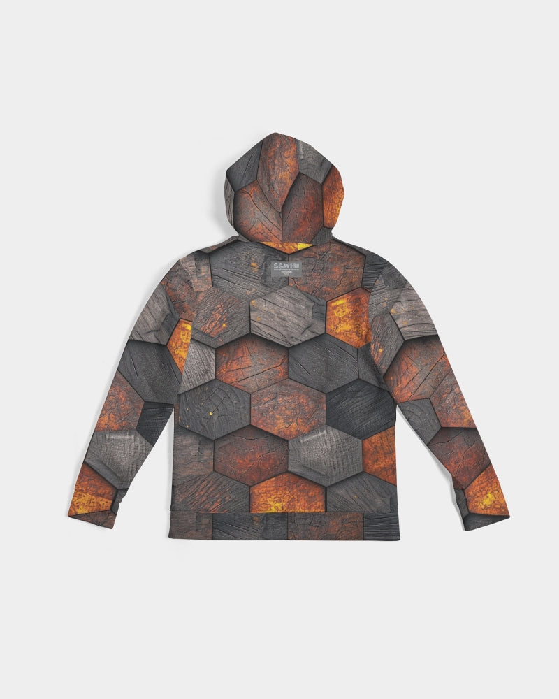 Cool stone hexagon patten 3D Men's All-Over Print Hoodie