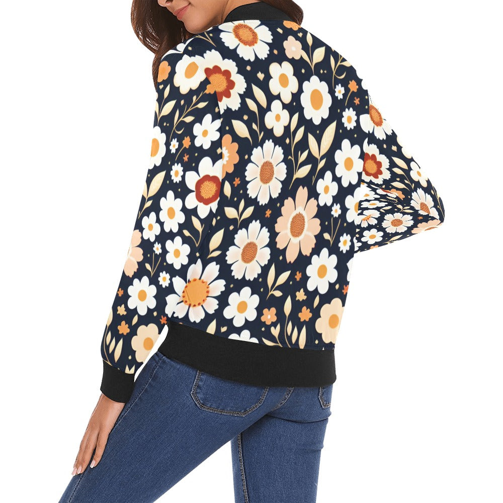 All Over Print Bomber Jacket for Women ( H19)