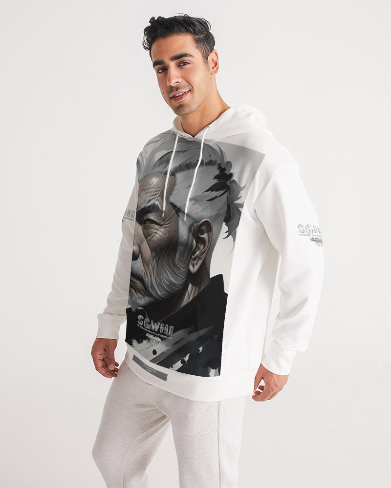 Handsome Asian brother pink painted portrait Men's All-Over Print Hoodie