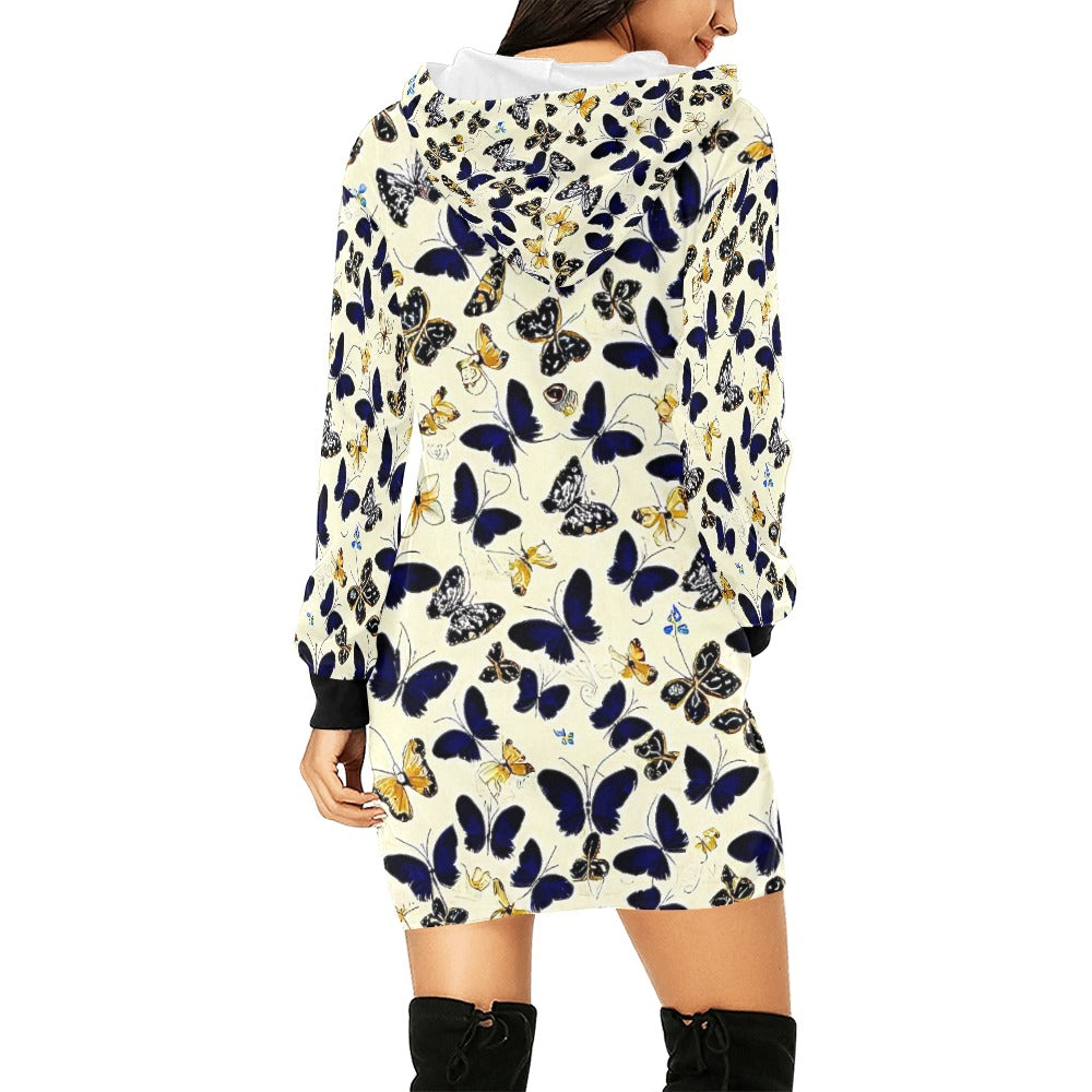 Women's All Over Print Hoodie Mini Dress (H27)